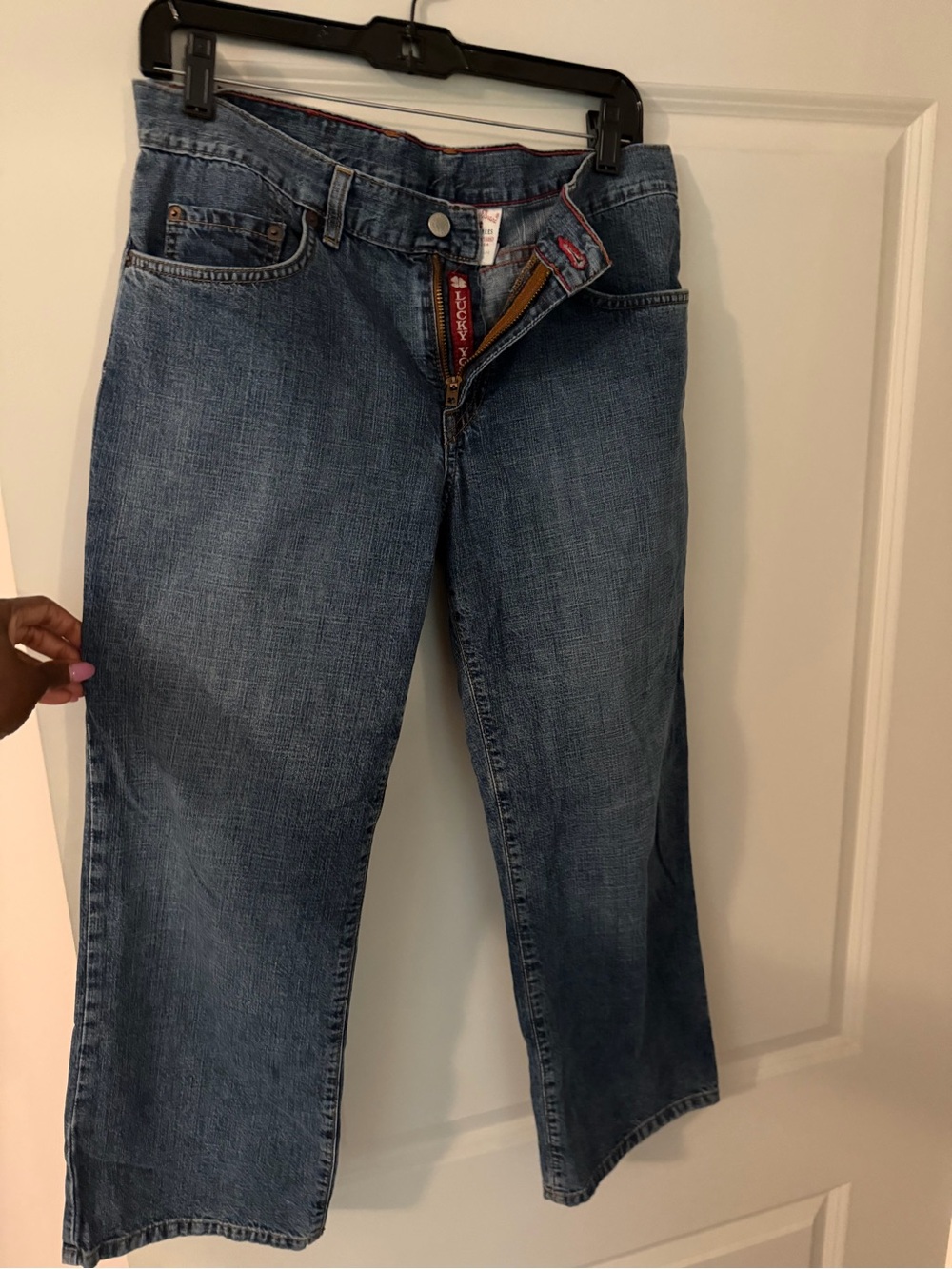 Lucky Brand Women's Medium Blue Straight leg capri Jeans